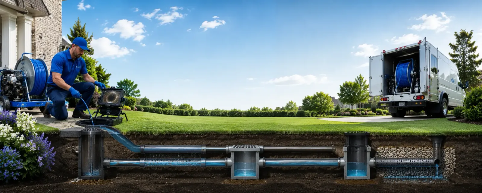 Outdoor drain cleaning information for Rosharon, TX