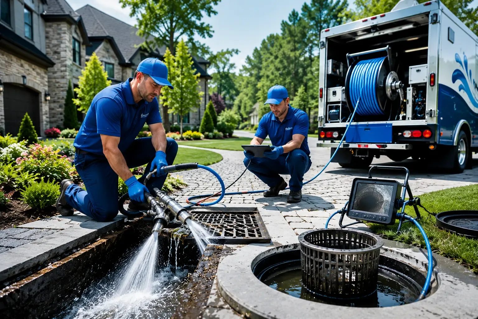 Local outdoor drain cleaning professionals in Rosharon, TX